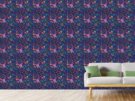 patterned-wallpaper-olives-and-flowers