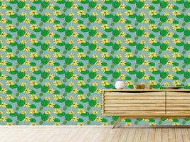 patterned-wallpaper-lotus