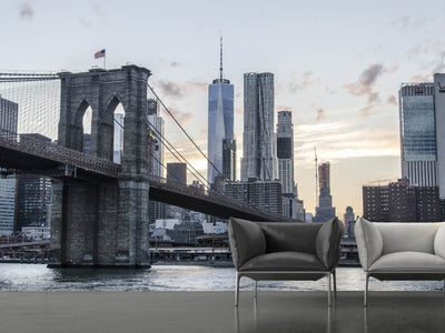 photo-wallpaper-the-brooklyn-bridge-in-the-evening