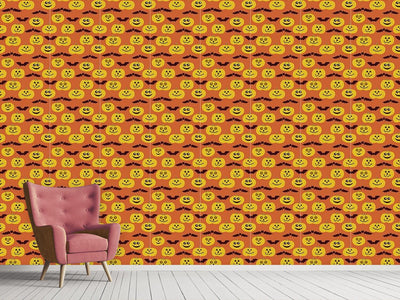 patterned-wallpaper-partytime-at-jack-o-lantern-and-bat