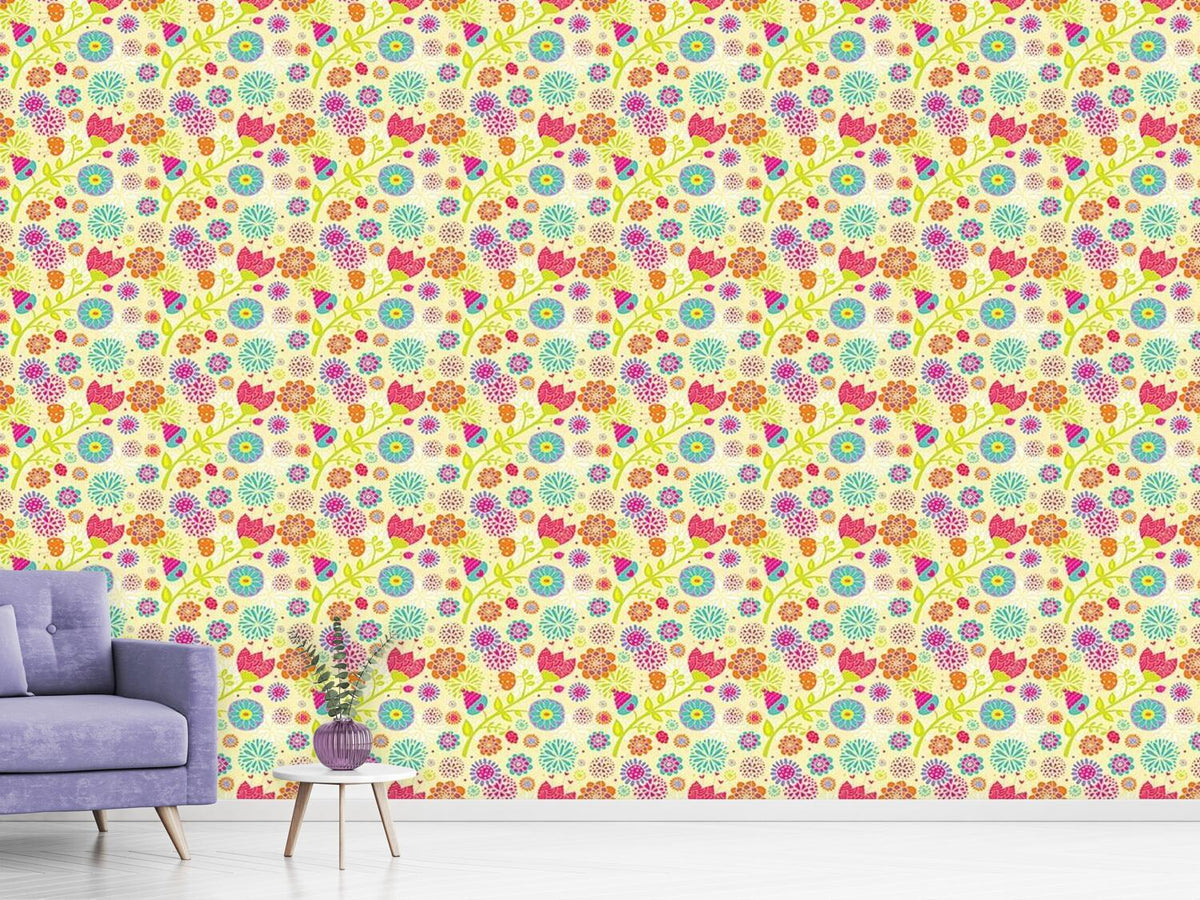 patterned-wallpaper-floral-summer-festival