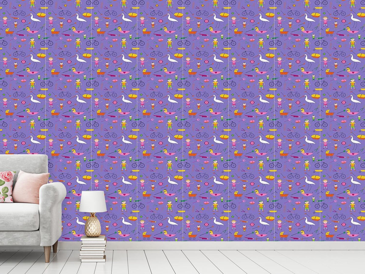 patterned-wallpaper-hustle-and-bustle-of-children