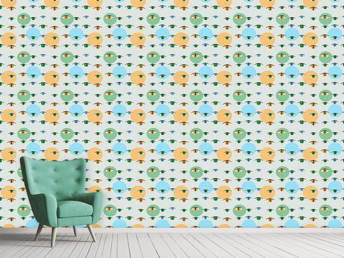 patterned-wallpaper-cat-look