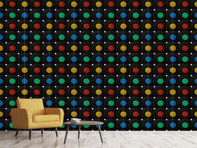 patterned-wallpaper-record-disk