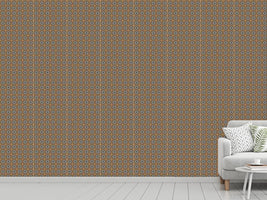 patterned-wallpaper-octagons-on-gold