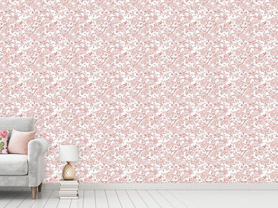 patterned-wallpaper-breakfest-in-gent-red