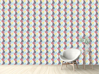 patterned-wallpaper-leaf-layers