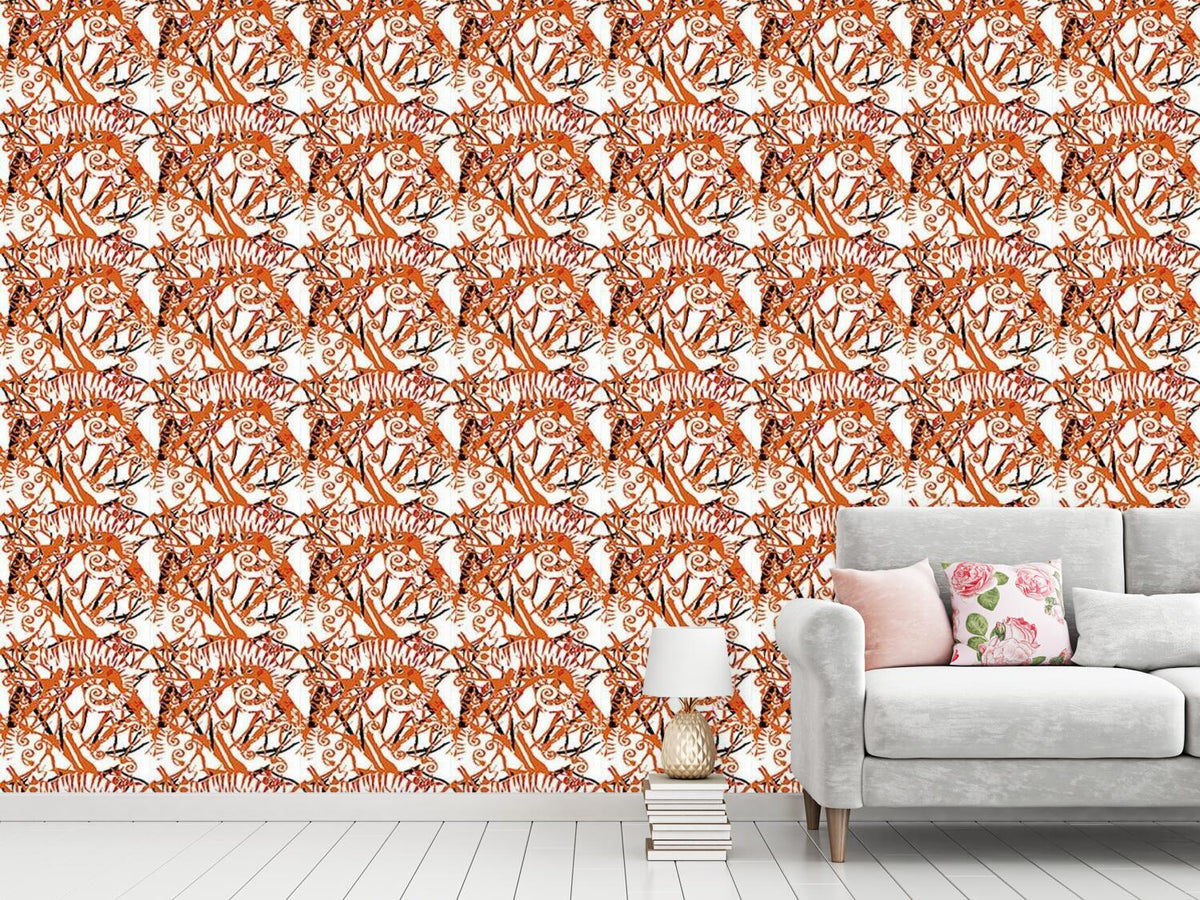 patterned-wallpaper-chameleon-orange