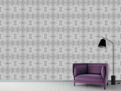 patterned-wallpaper-crayon-flowers-bw