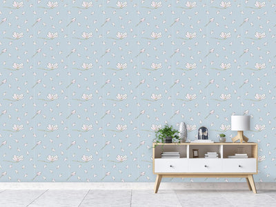 patterned-wallpaper-magnolia-bloom