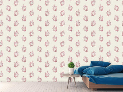 patterned-wallpaper-lily-of-the-valley-and-rose