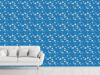 patterned-wallpaper-paper-planes