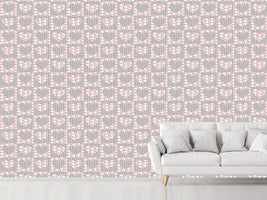 patterned-wallpaper-herz-ist-trumpf-grau