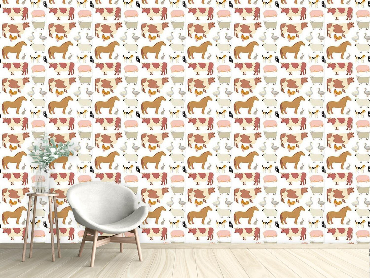 patterned-wallpaper-barnyard