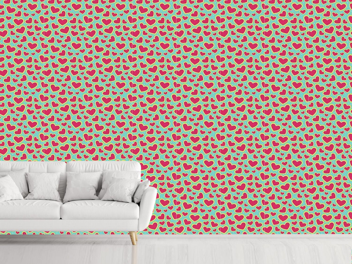 patterned-wallpaper-i-am-so-wild-about-your-strawberry-heart