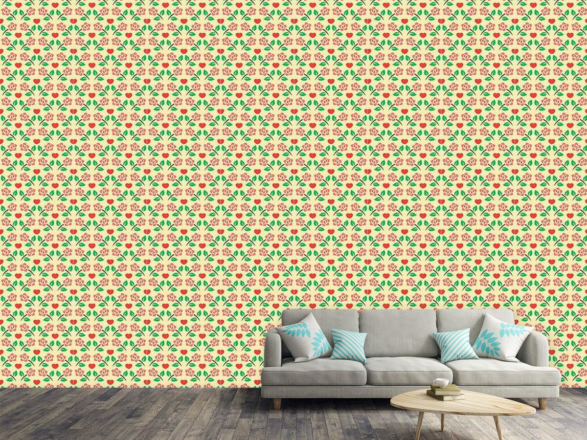 patterned-wallpaper-hearts-and-roses