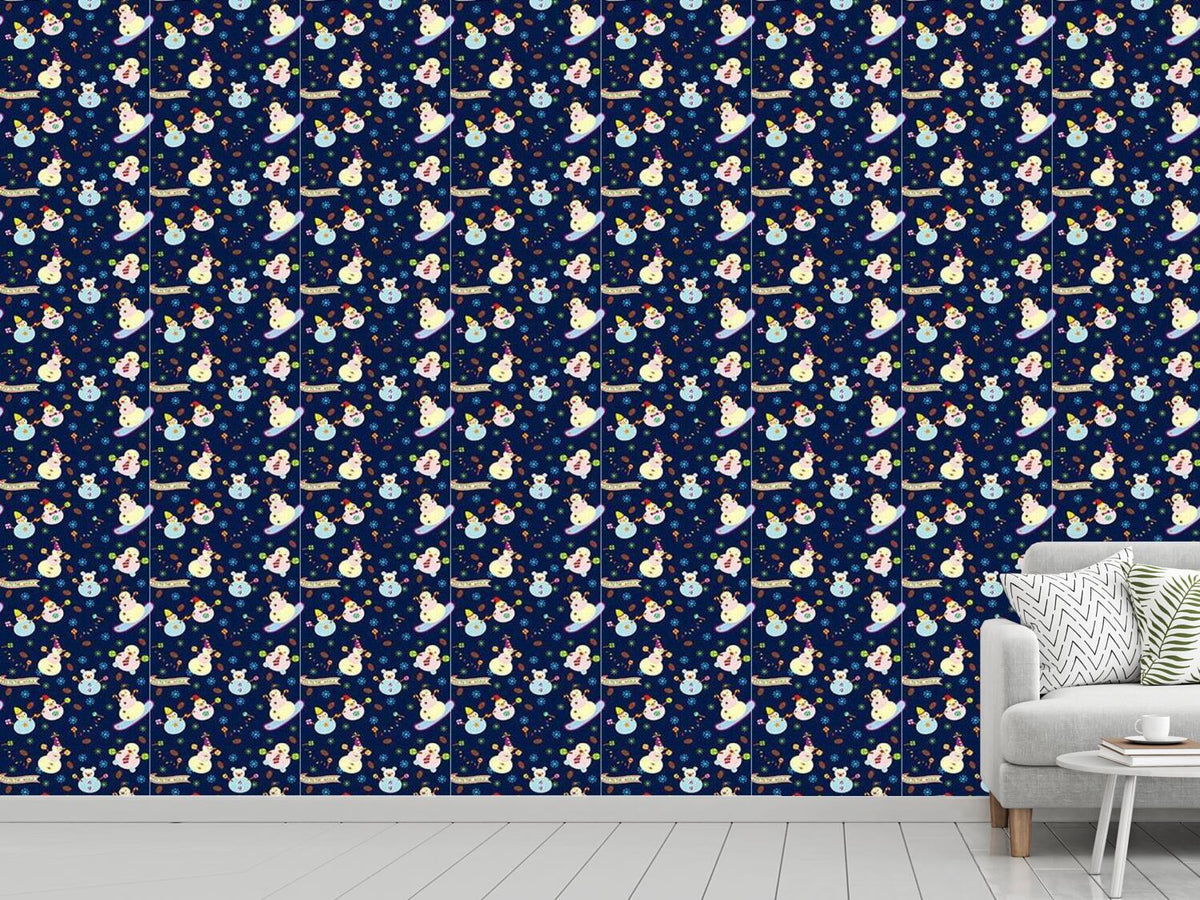 patterned-wallpaper-sweet-snowmen