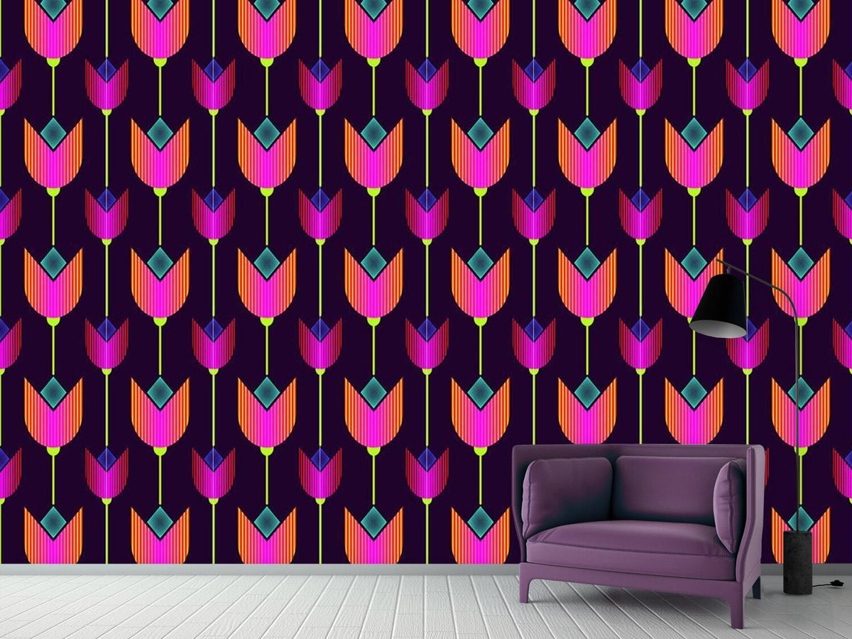 patterned-wallpaper-tulip-avantgarde