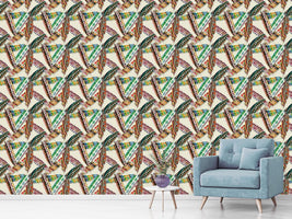 patterned-wallpaper-ethno-feathers