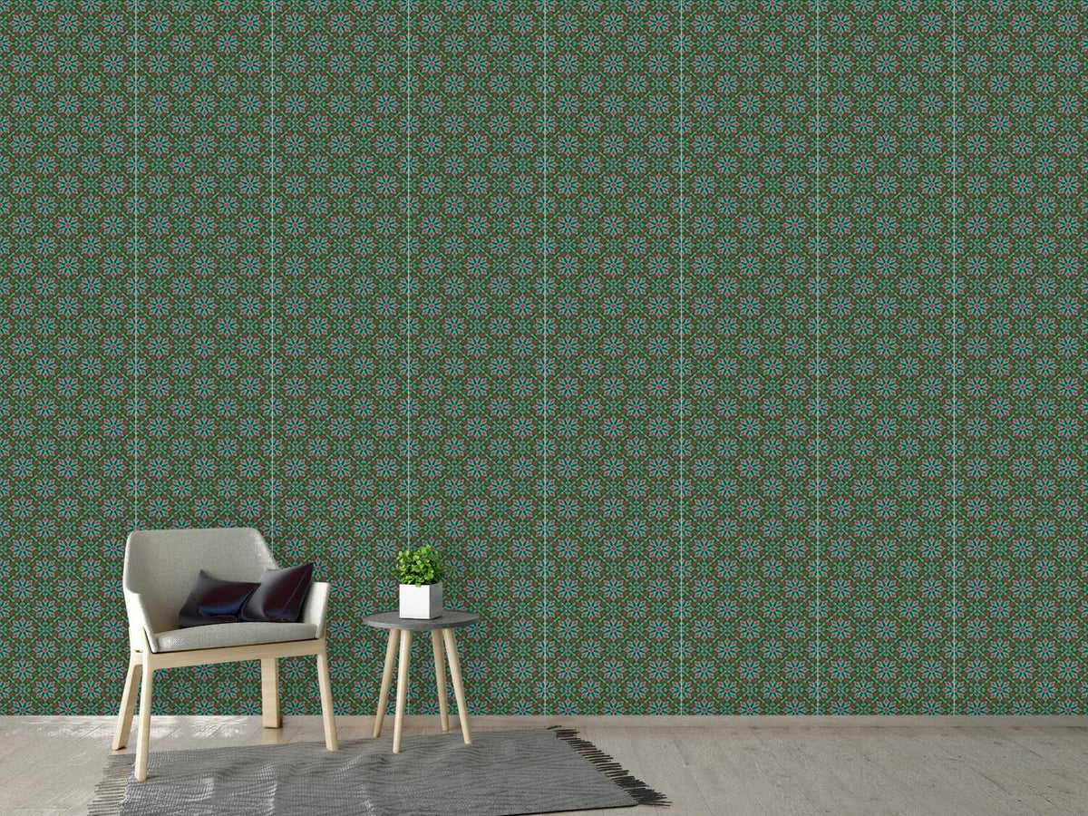 patterned-wallpaper-retro-flowers