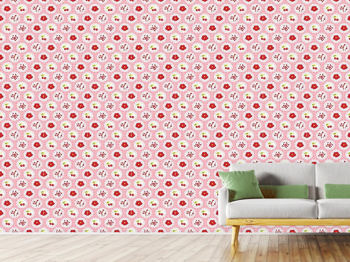 patterned-wallpaper-grannys-cherry-garden-pink