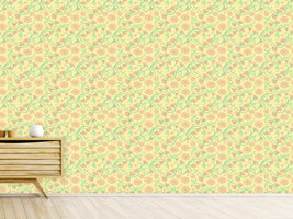 patterned-wallpaper-birds-and-fan-flowers