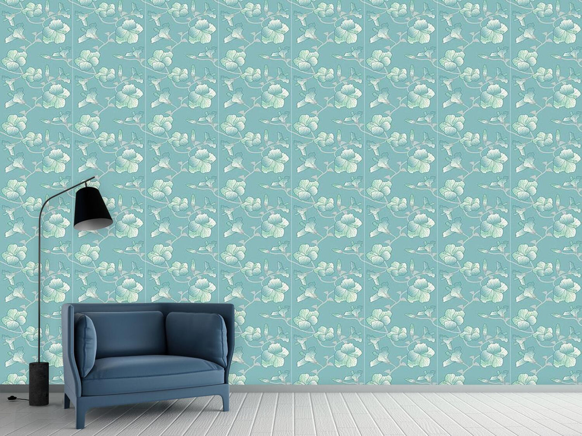 patterned-wallpaper-pastel-hibiscus