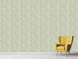 patterned-wallpaper-leafage-mint