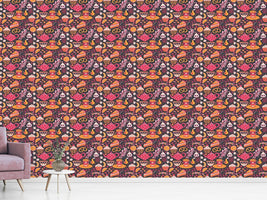 patterned-wallpaper-coffee-party-at-tiffanys