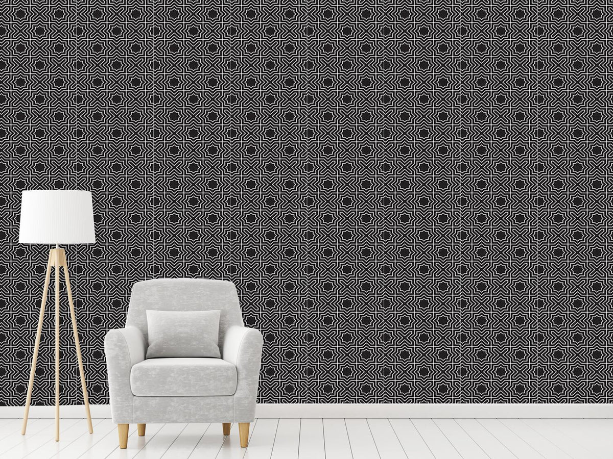 patterned-wallpaper-cross-and-star