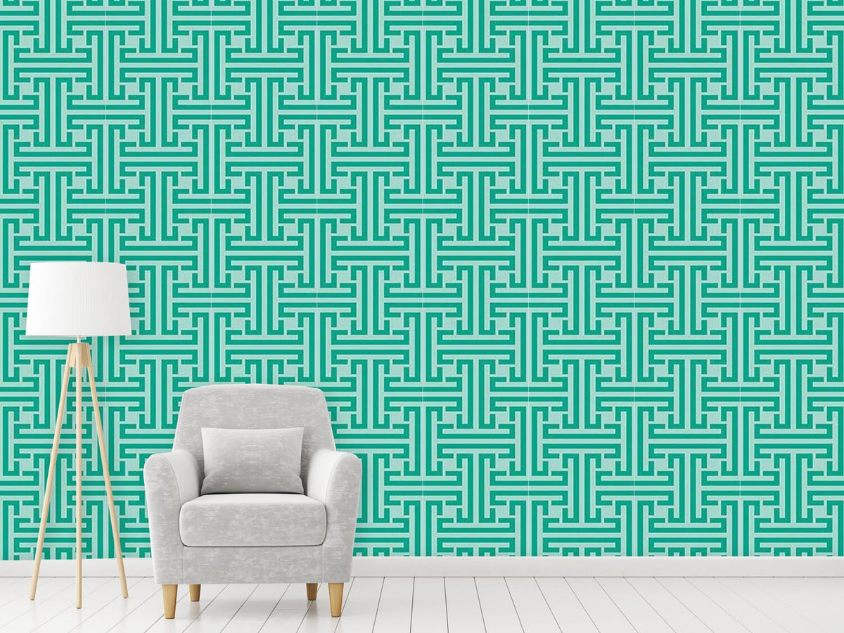 patterned-wallpaper-emerald-labyrinth