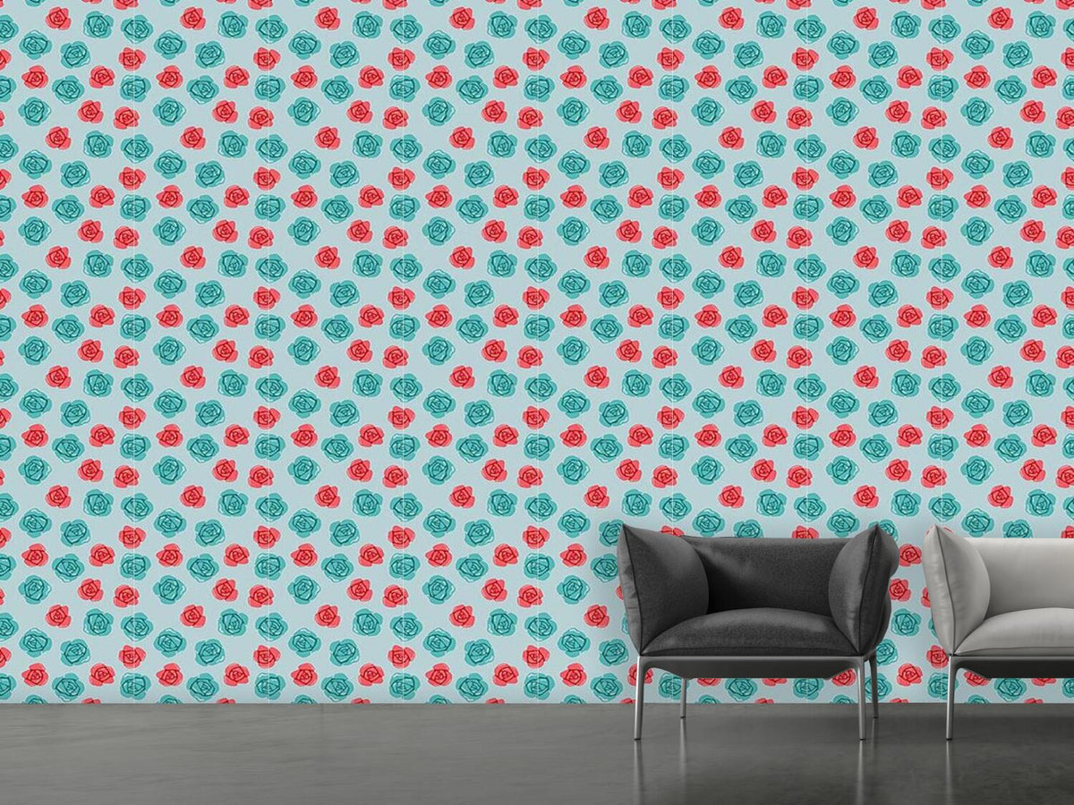 patterned-wallpaper-roses