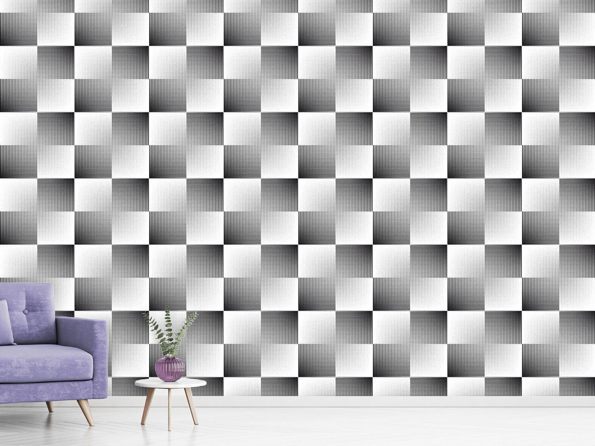 patterned-wallpaper-chess-board-in-the-net