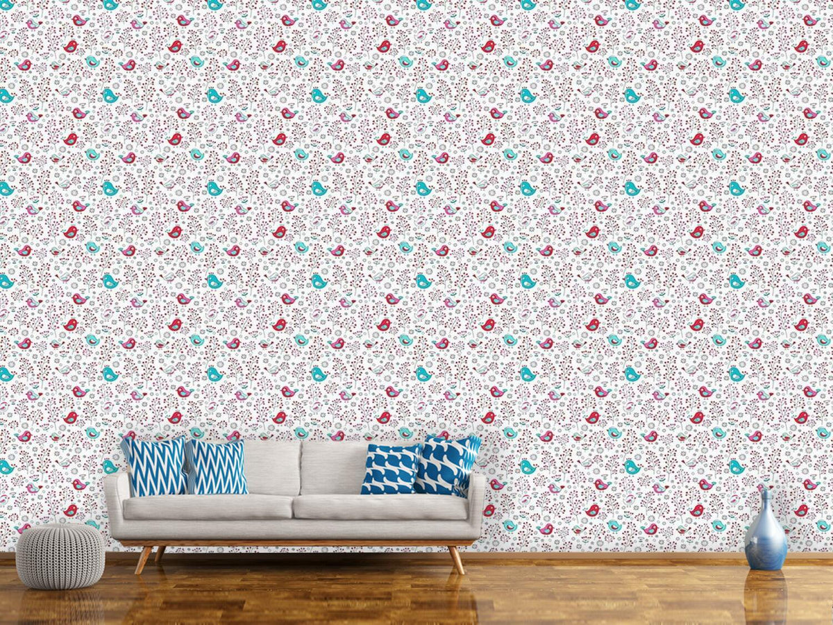 patterned-wallpaper-birds-and-berries