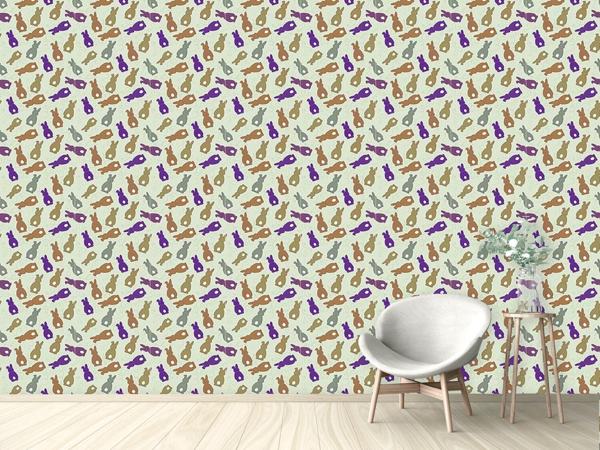 patterned-wallpaper-bouncing-bunnies-purple