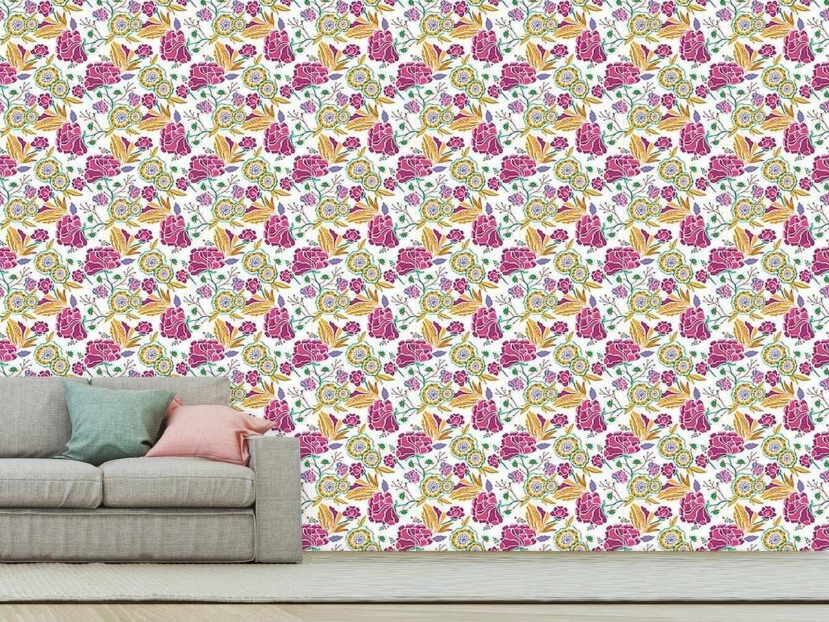 patterned-wallpaper-florial-art-at-day