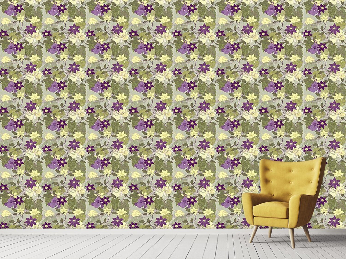 patterned-wallpaper-clematia