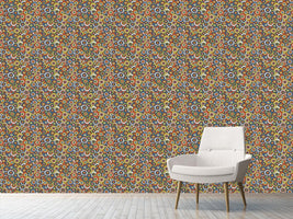 patterned-wallpaper-circles-on-circles