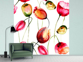 photo-wallpaper-painting-the-tulips