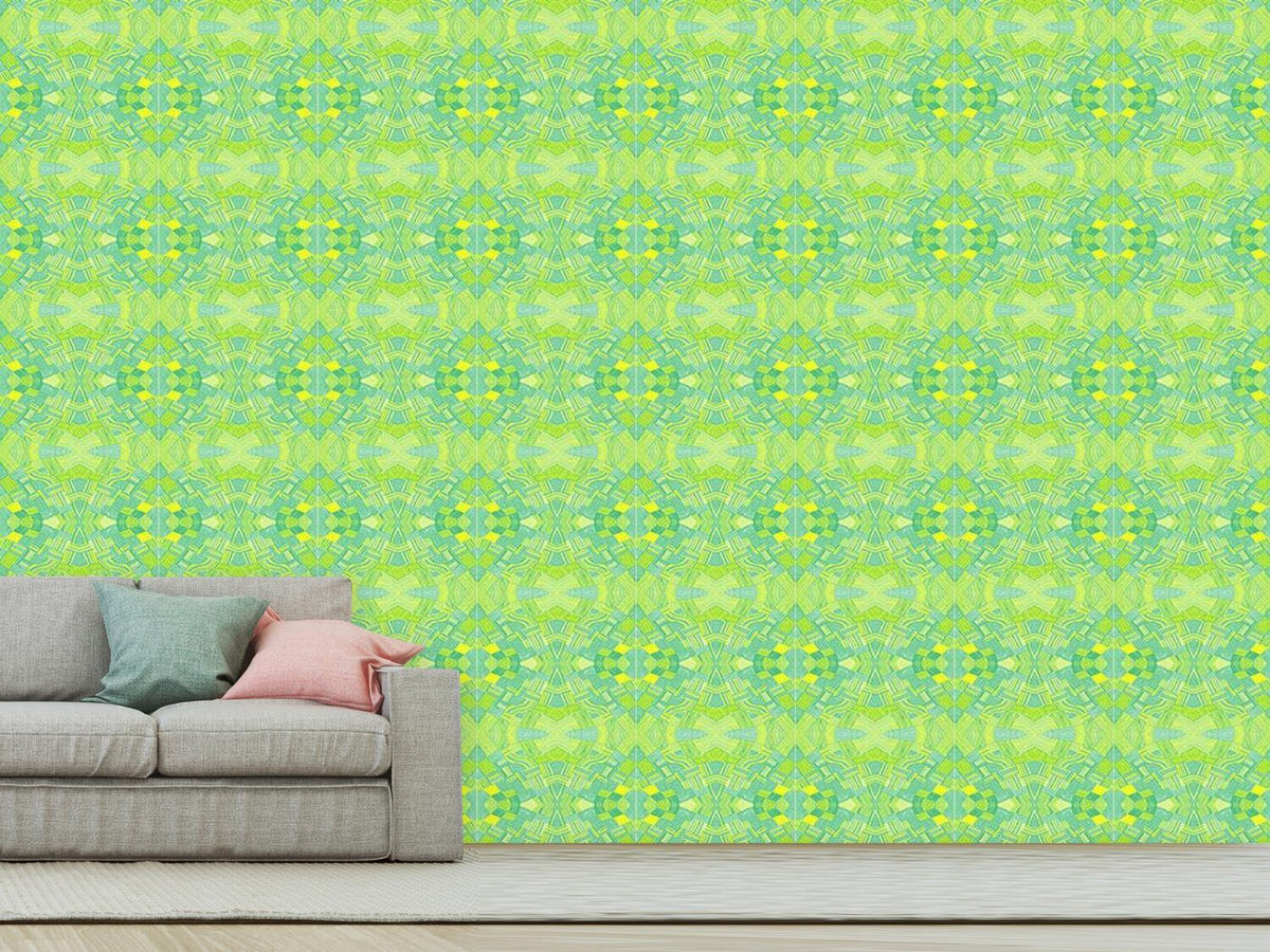 patterned-wallpaper-filigree-network-lemon