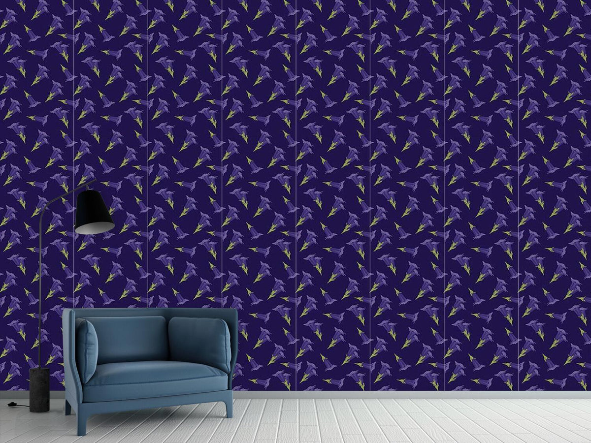 patterned-wallpaper-gentian-blue