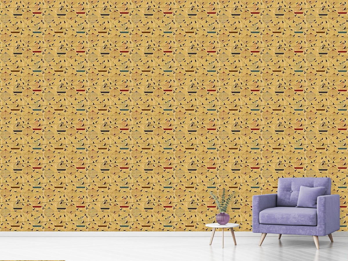 patterned-wallpaper-aviary