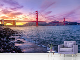 photo-wallpaper-golden-gate-in-the-evening