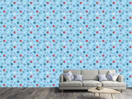 patterned-wallpaper-snowflake-blues