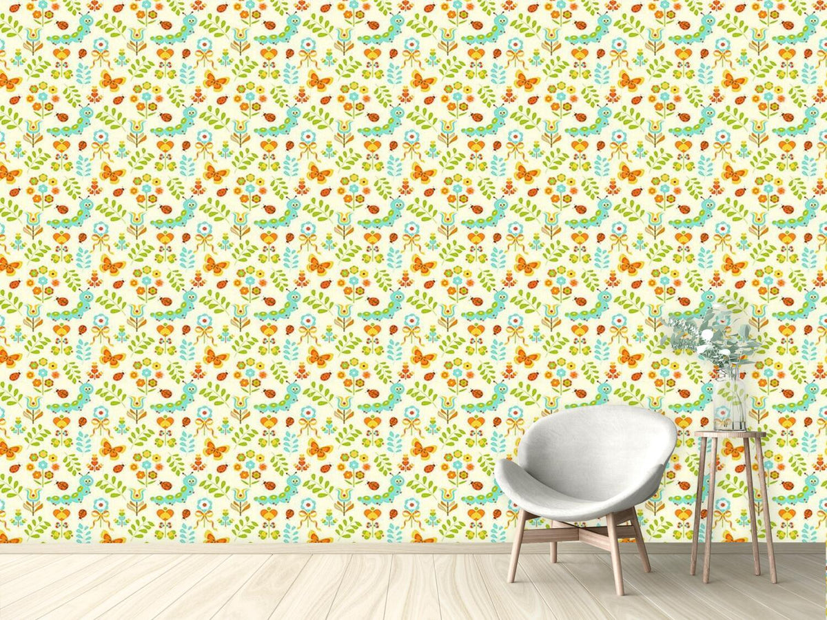 patterned-wallpaper-caterpillar-in-the-wonderland