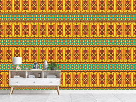 patterned-wallpaper-oriental-ethno-bordure