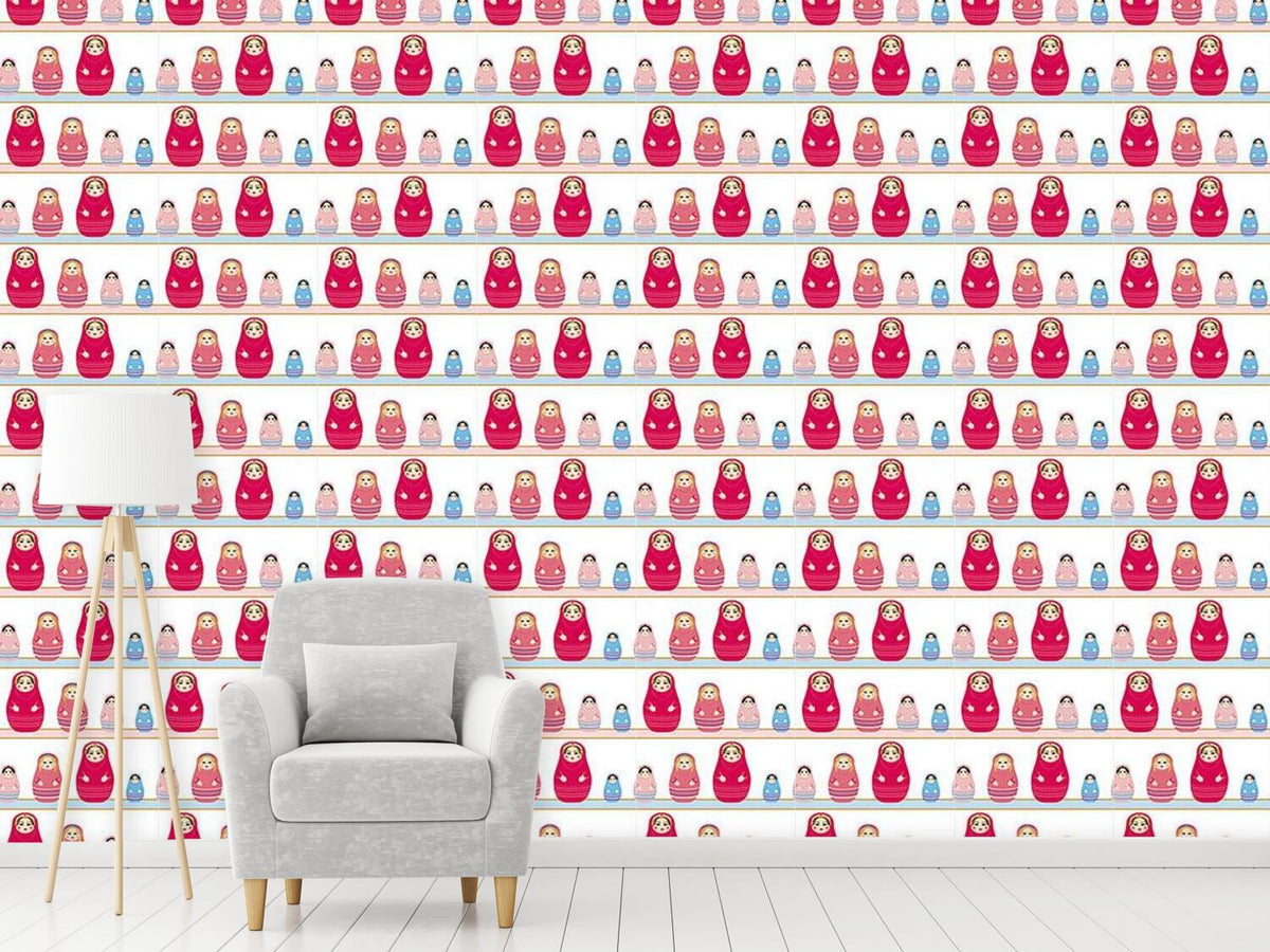 patterned-wallpaper-baboushka-dolls