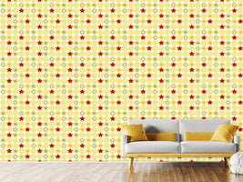 patterned-wallpaper-stars-and-circles