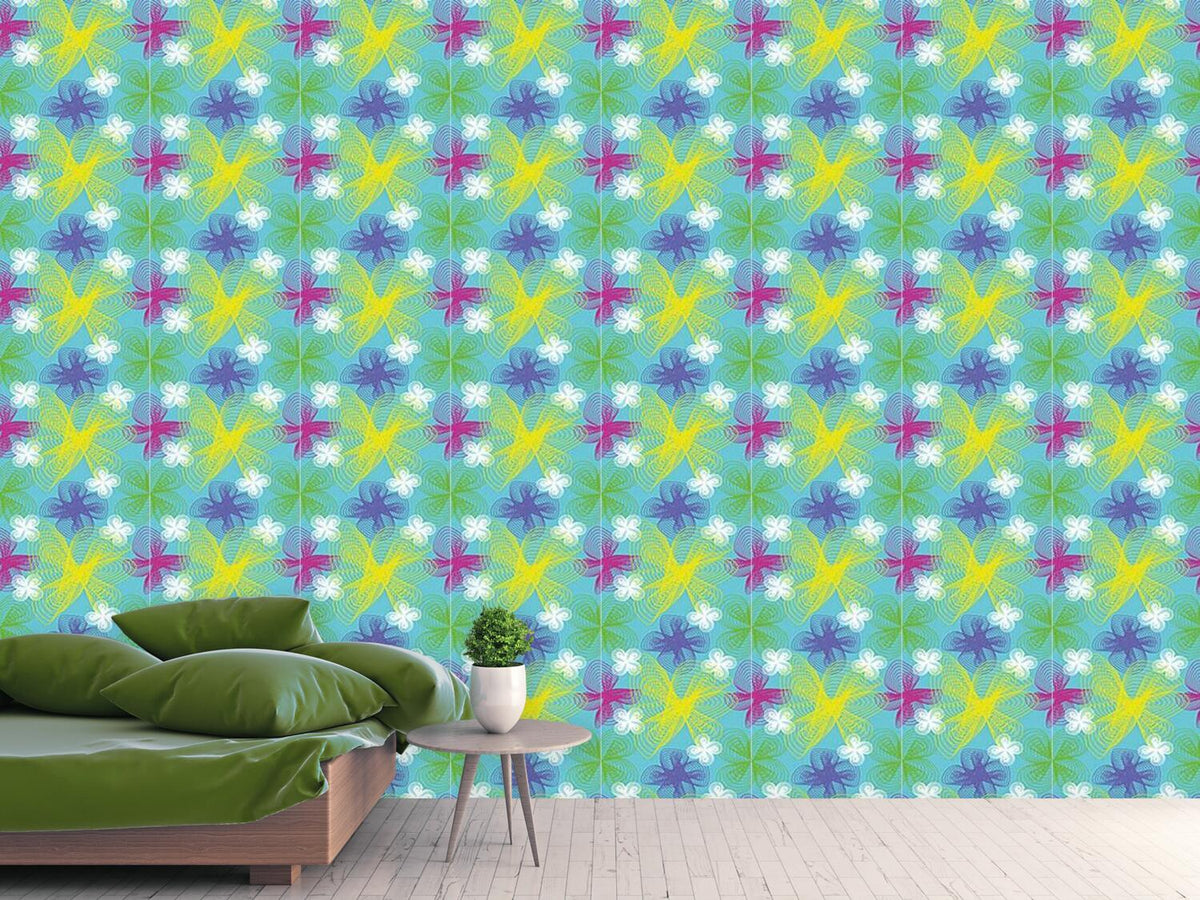 patterned-wallpaper-spiral-flowers