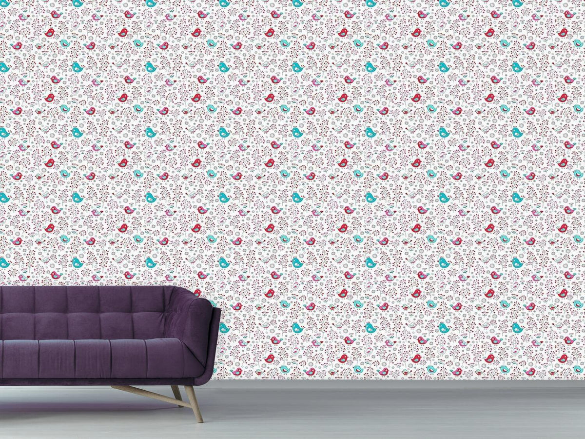 patterned-wallpaper-birds-and-berries